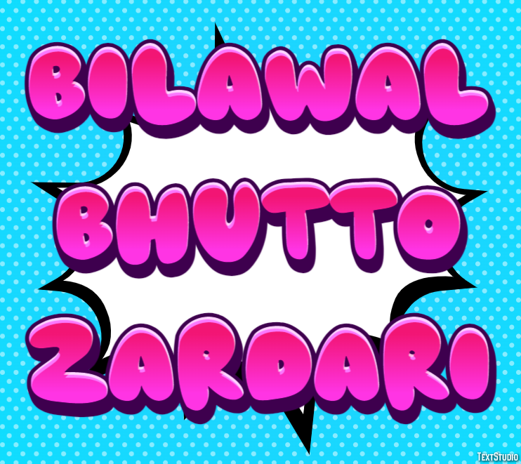 Bilawal Bhutto Zardari Efeito de texto