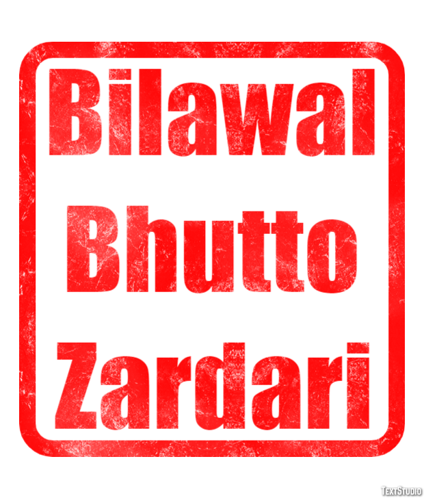 Bilawal Bhutto Zardari Efeito de texto
