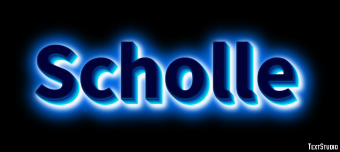 Scholle Tekst effect