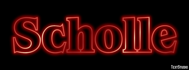 Scholle Tekst effect