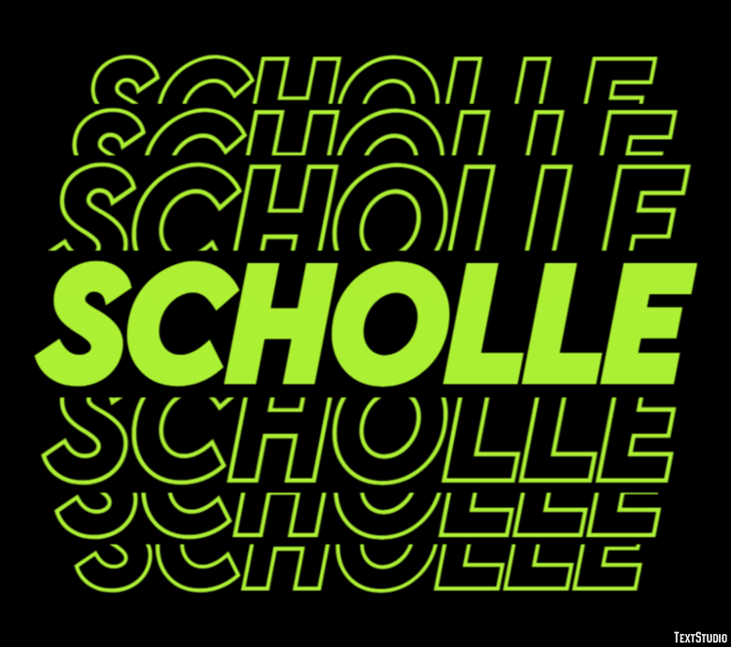 Scholle Texteffekt