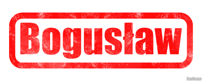 Bogusław Efekt tekstowy