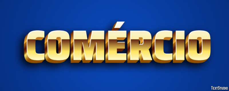 Comércio Text Effect