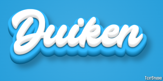 Duiken Effet de texte