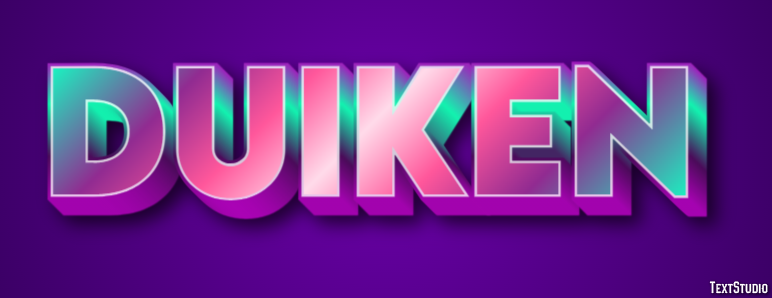 Duiken テキスト効果