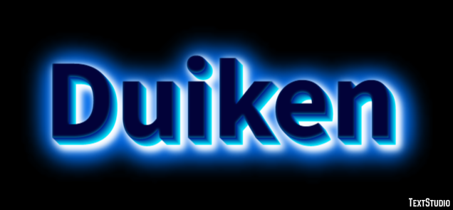 Duiken Effet de Texte