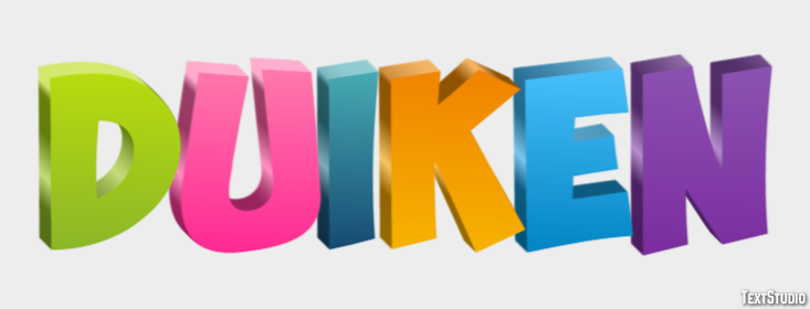 Duiken テキスト効果