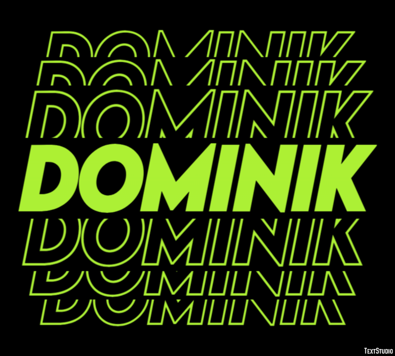 Dominik Efekt tekstowy