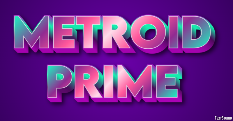 Metroid Prime Effetto testo