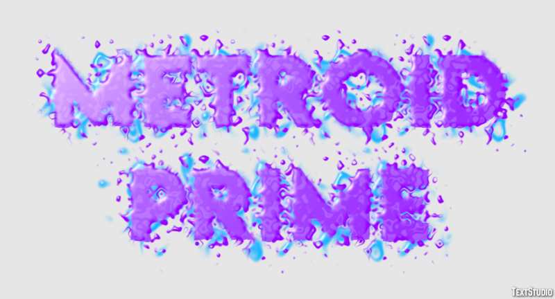 Metroid Prime Effetto testo