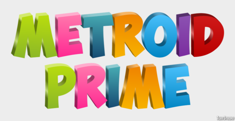 Metroid Prime Effetto testo