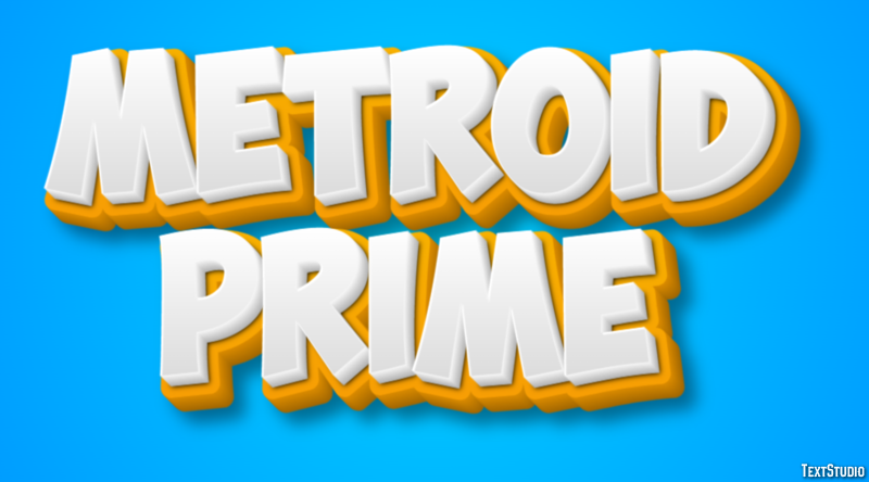 Metroid Prime Effetto testo