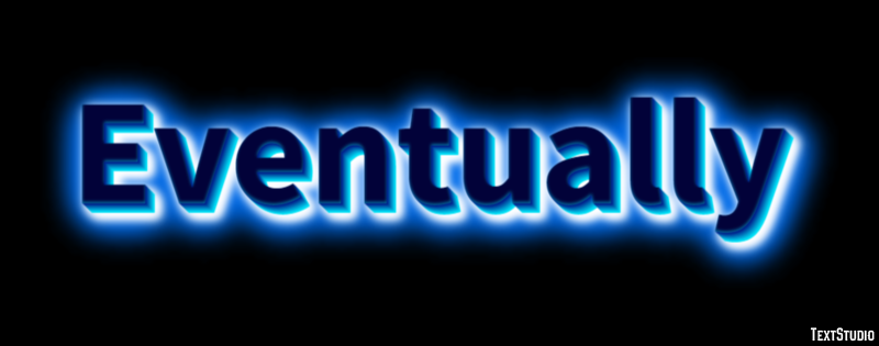 Eventually Texteffekt