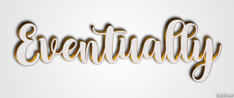Eventually Tekst Effect