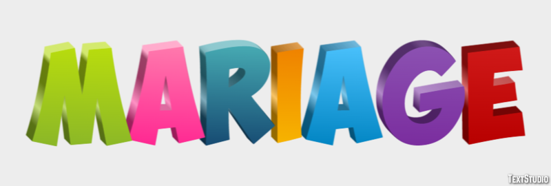 Mariage Effet de texte