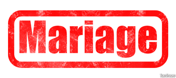 Mariage Effet de texte