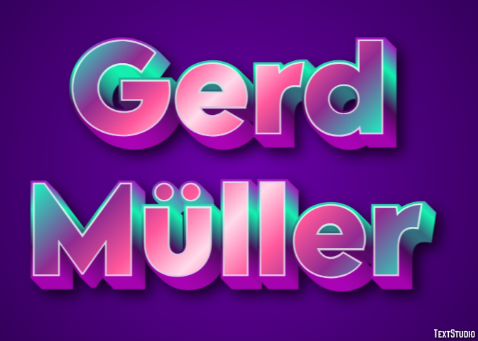 Gerd Müller Text Effect