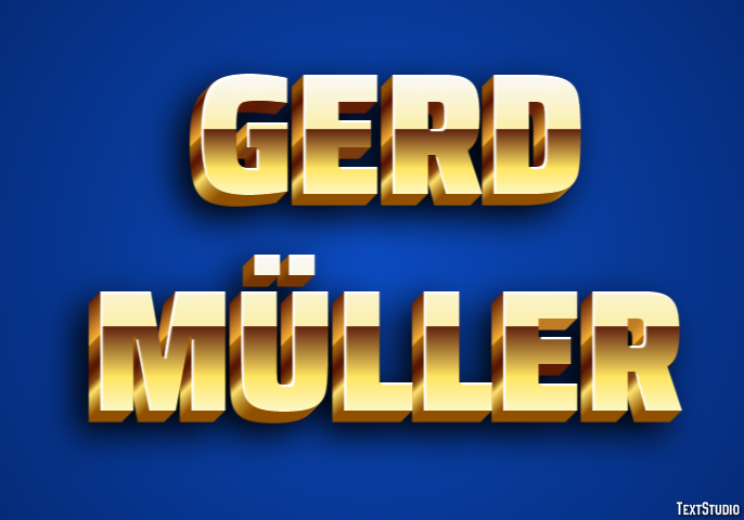 Gerd Müller Text Effect
