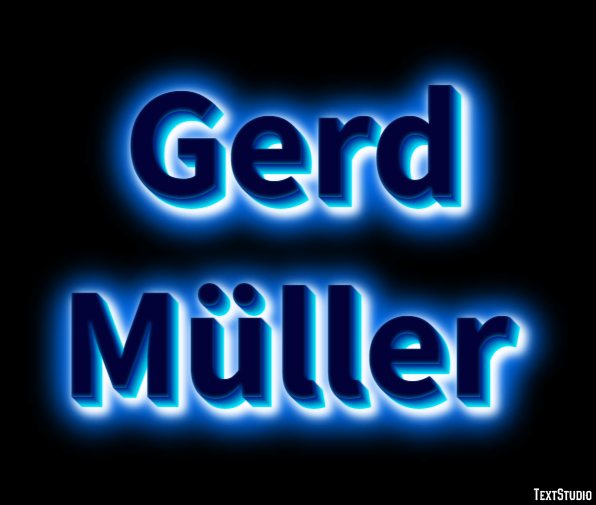 Gerd Müller Text Effect