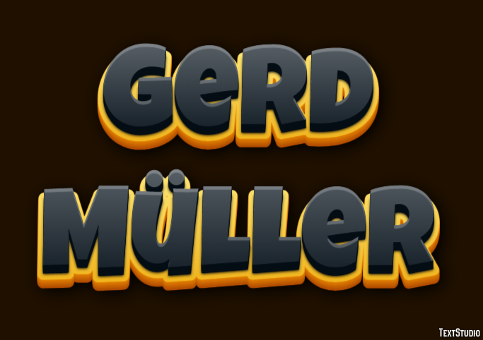Gerd Müller Text Effect