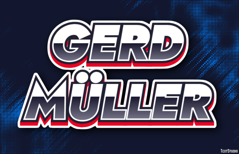 Gerd Müller Text Effect
