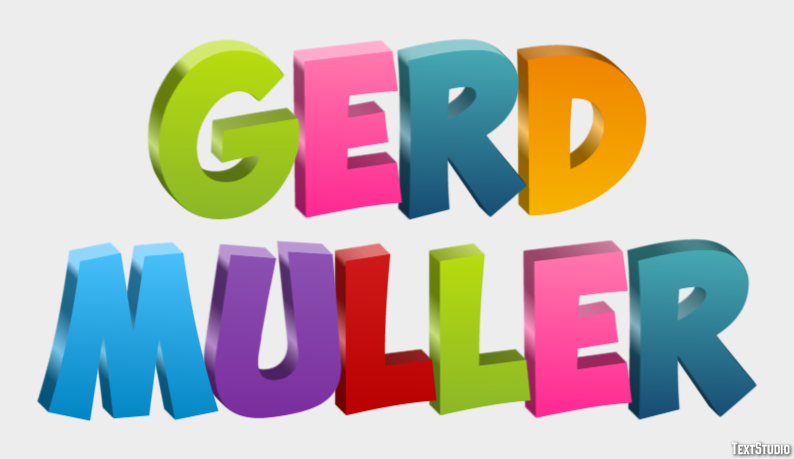 Gerd Müller Text Effect