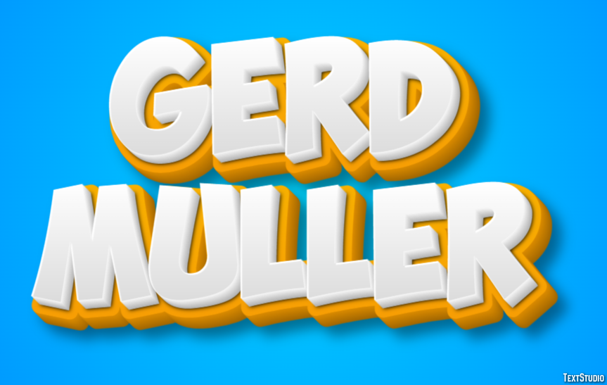 Gerd Müller Text Effect
