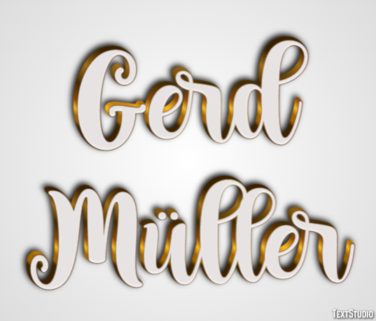 Gerd Müller Text Effect
