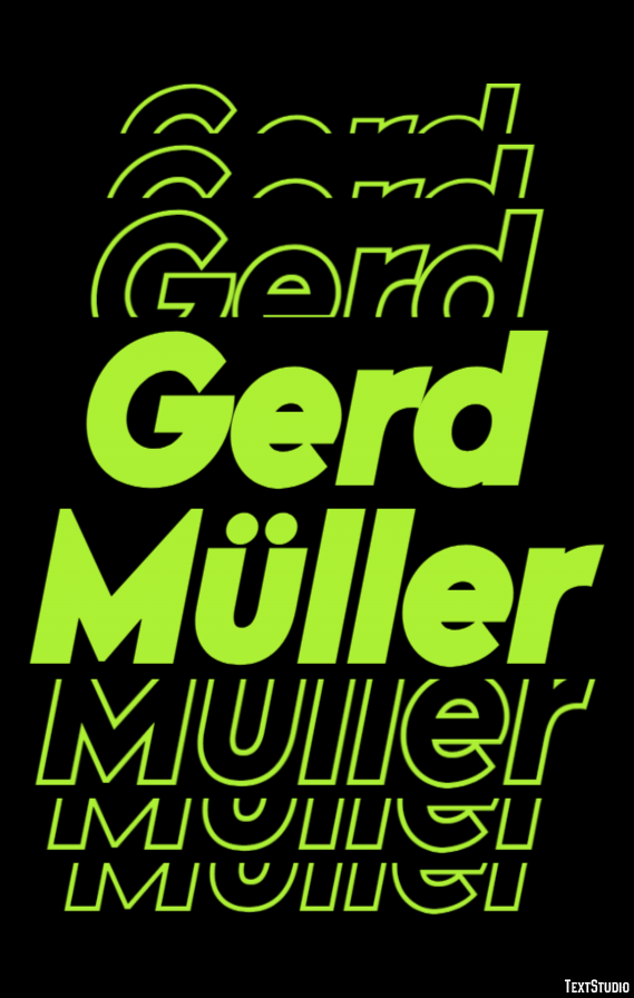 Gerd Müller Text Effect