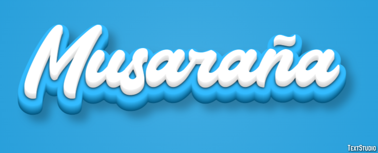 Musaraña Efecto de texto