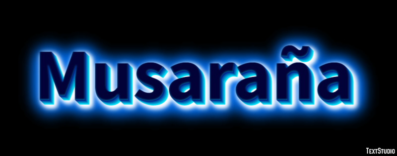 Musaraña Efecto de Texto