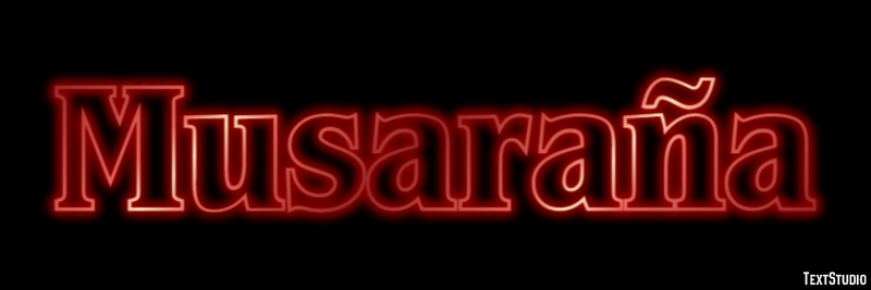 Musaraña Efecto de texto