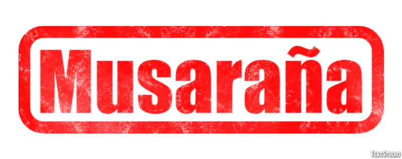 Musaraña Efecto de texto