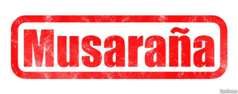 Musaraña Efecto de Texto