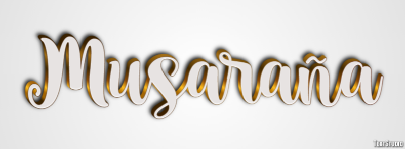 Musaraña Efecto de texto