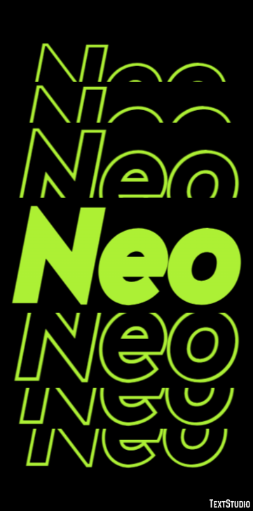 Neo Effetto testo
