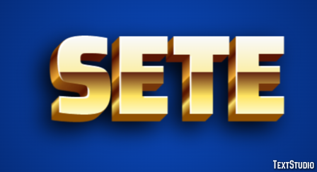 Sete Efeito de texto