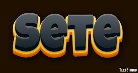 Sete Efeito de texto