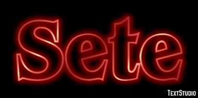 Sete Efeito de texto