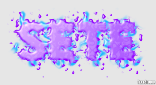 Sete Efeito de texto