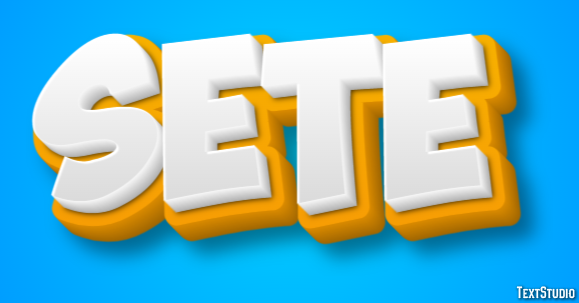 Sete Efeito de texto
