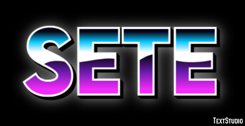 Sete Efeito de texto