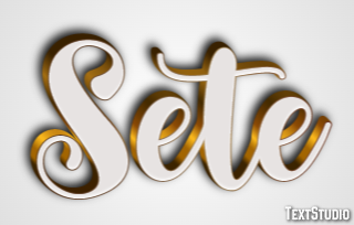 Sete Efeito de texto