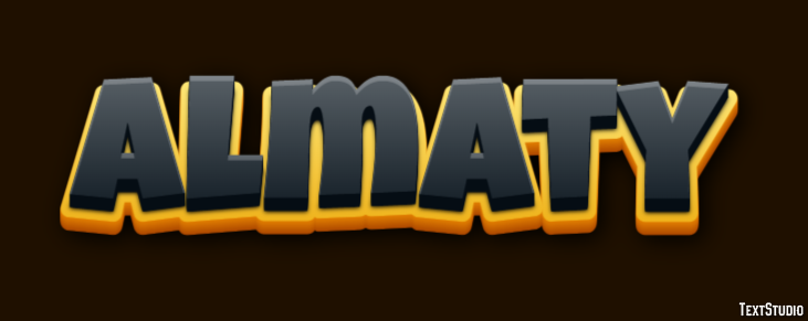 Almaty Text Effect