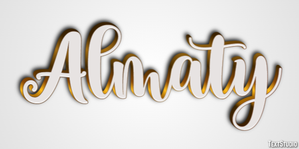 Almaty Text Effect