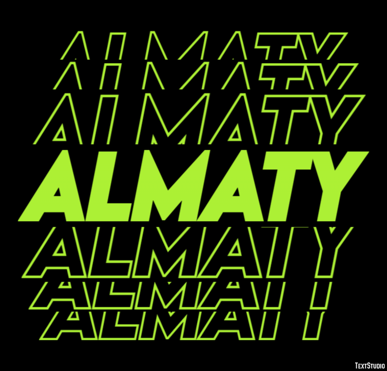 Almaty Text Effect