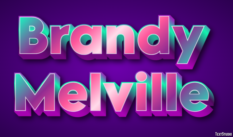 Brandy Melville Efekt tekstowy