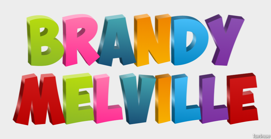 Brandy Melville Efekt tekstowy