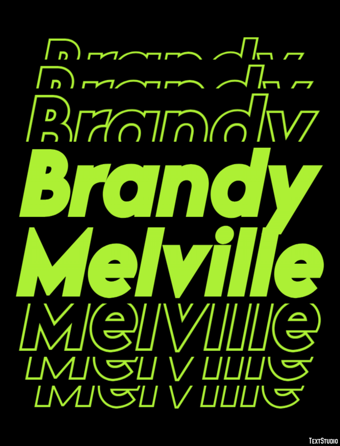 Brandy Melville Effetto testo