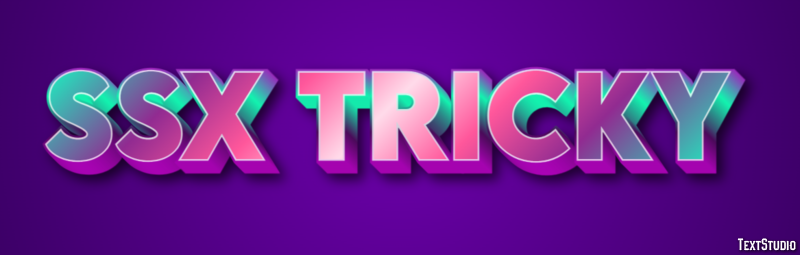 SSX Tricky Text Effect